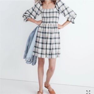 NWT Madewell plaid dress